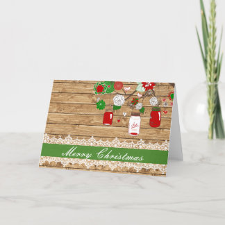 Christmas Mason Jar Christmas Card