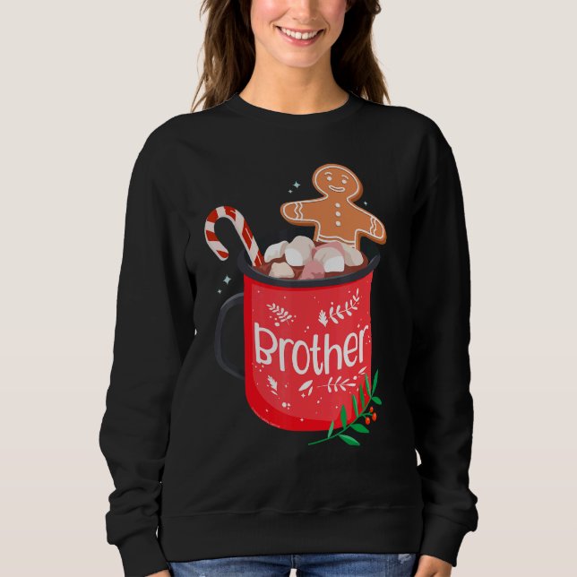 Christmas Matching Family Cocoa Mug With Candy Can Sweatshirt (Front)