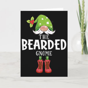 Christmas Matching Family The Bearded Gnome  Card