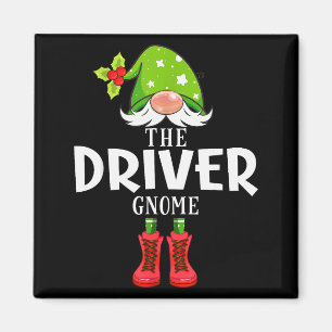 Christmas Matching Family The Driver Gnome Magnet