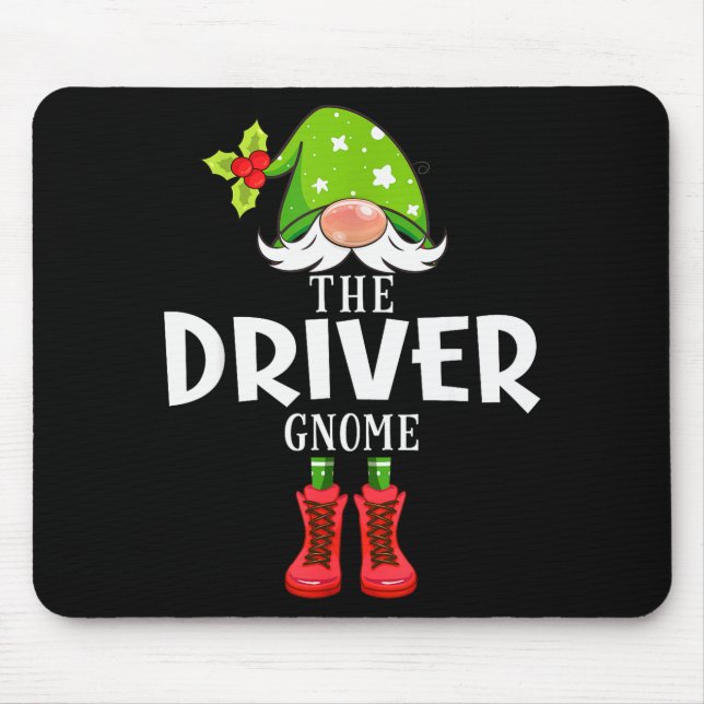 Christmas Matching Family The Driver Gnome  Mouse Pad (Front)