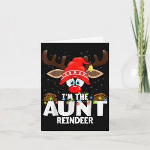 Christmas Matching I'm The Aunt Reindeer  Card