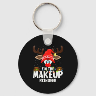 Christmas Matching I'm The Makeup Reindeer Key Ring