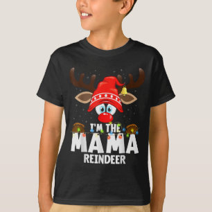 Christmas Matching I'm The Mama Reindeer  T-Shirt