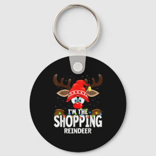 Christmas Matching I'm The Shopng Reindeer  Key Ring