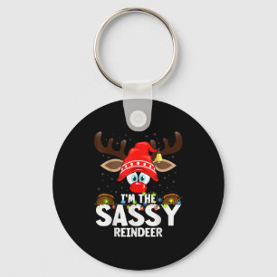 Christmas Matching I'm The Sy Reindeer  Key Ring