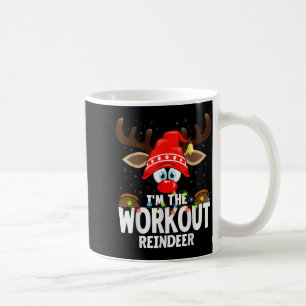 Christmas Matching I'm The Workout Reindeer Coffee Mug