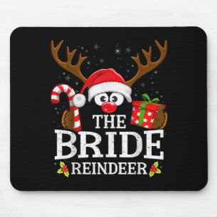 Christmas Matching The Bride Reindeer Family Mouse Pad