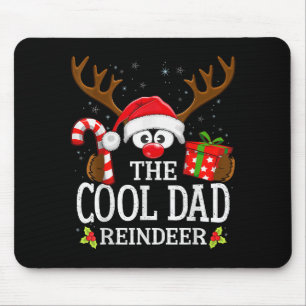 Christmas Matching The Cool Dad Reindeer Family  Mouse Pad