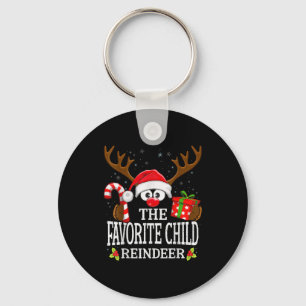 Christmas Matching The Favorite Child Reindeer Fam Key Ring