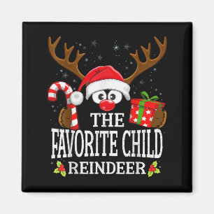 Christmas Matching The Favorite Child Reindeer Fam Magnet