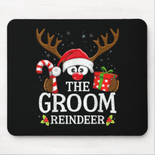 Christmas Matching The Groom Reindeer Family Mouse Pad