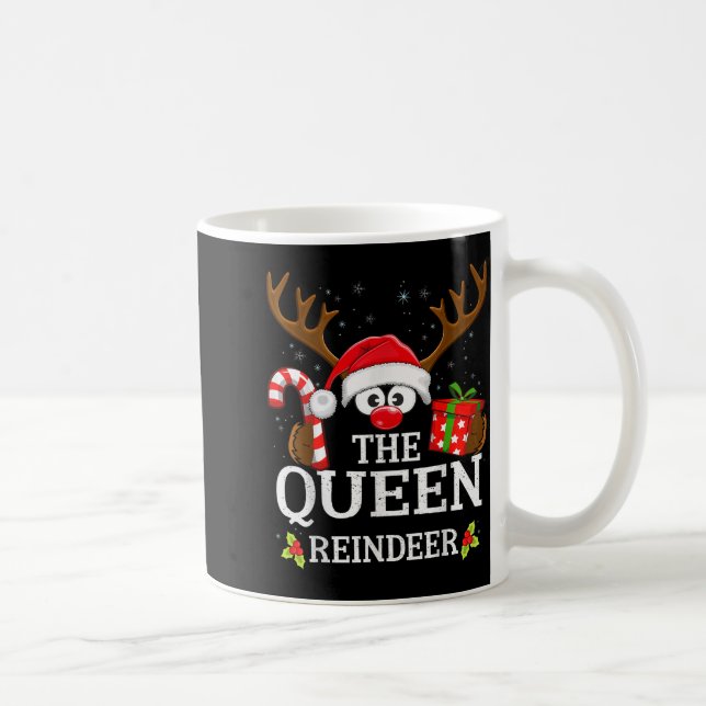 Christmas Matching The Queen Reindeer Family  Coffee Mug (Right)