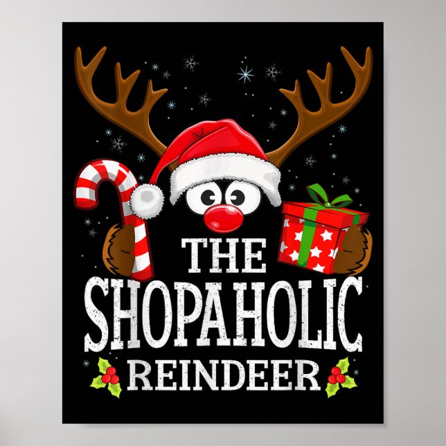 Christmas Matching The Shopaholic Reindeer Family  Poster (Front)