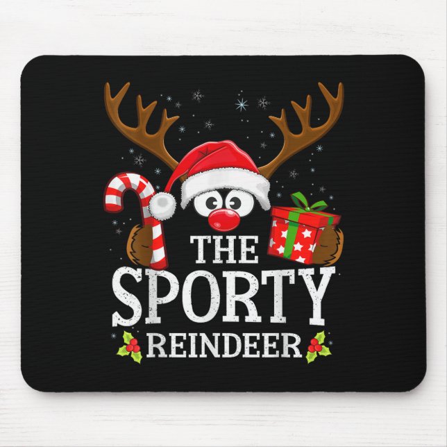Christmas Matching The Srty Reindeer Family  Mouse Pad (Front)