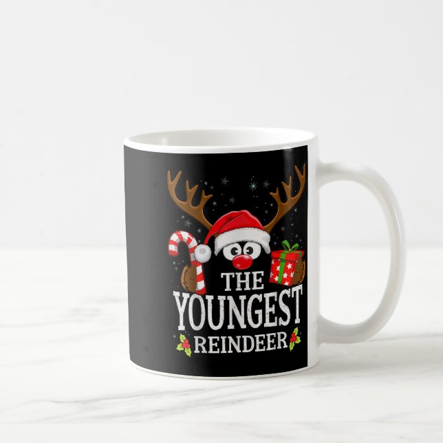 Christmas Matching The Youngest Reindeer Family ,  Coffee Mug (Right)