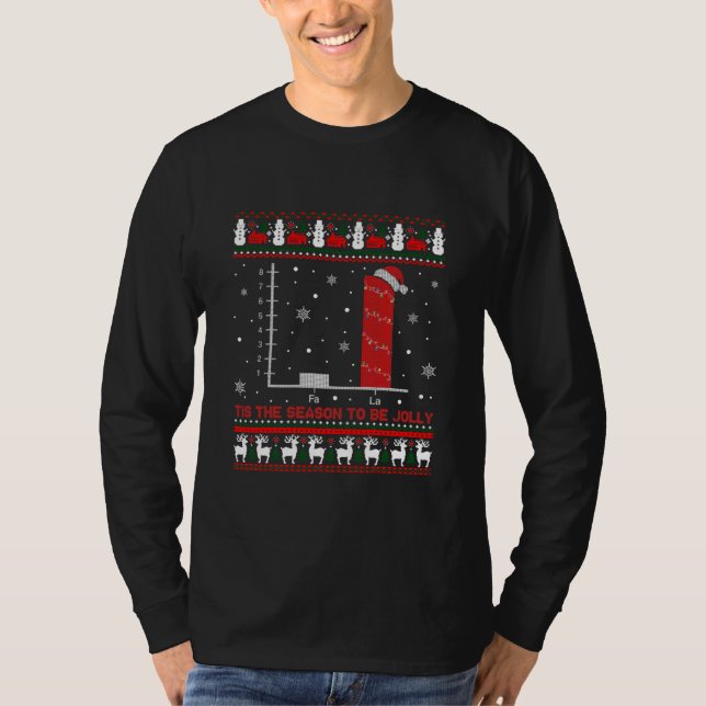 Christmas Math Bar Graph Ugly Christmas Sweater  (Front)
