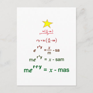 Christmas Math Postcard