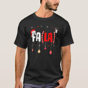Christmas Math Teacher Fa La8 Equations Fa La La L T-Shirt