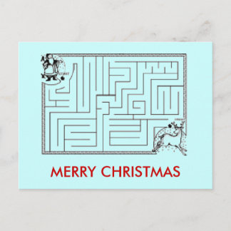 Christmas Maze Postcard
