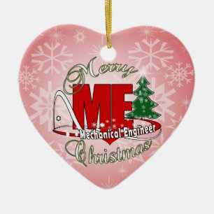 CHRISTMAS ME MECHANICAL ENGINEER CERAMIC TREE DECORATION