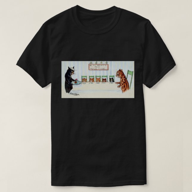 Christmas meal, Louis Wain T-Shirt (Design Front)