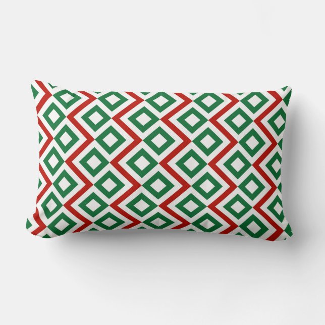 Christmas Meander Lumbar Cushion (Front)