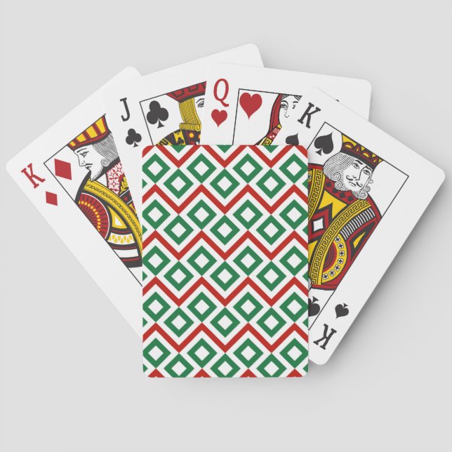 Christmas Meander Playing Cards (Back)