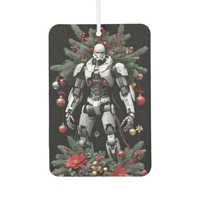 Christmas Mech Robot Car Air Freshener (Front)