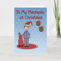 Christmas Mechanic Greeting