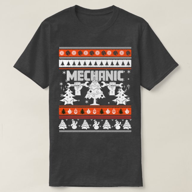 Christmas mechanic T-Shirt (Design Front)