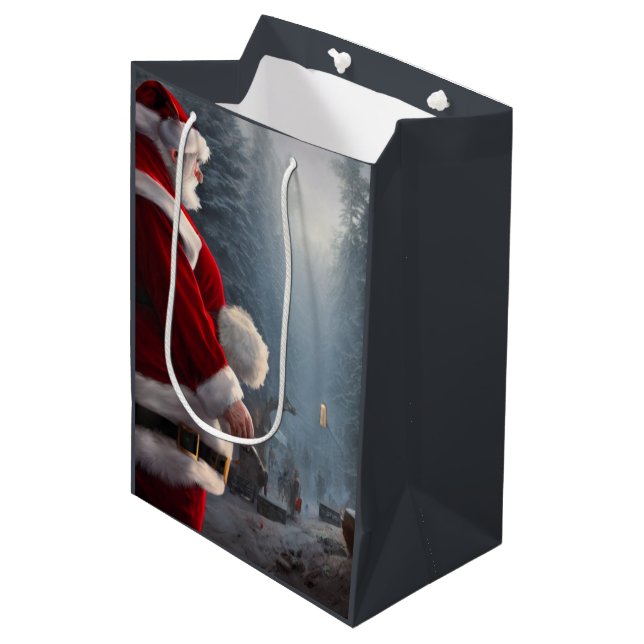  Christmas Medium Gift Bag (Front Angled)