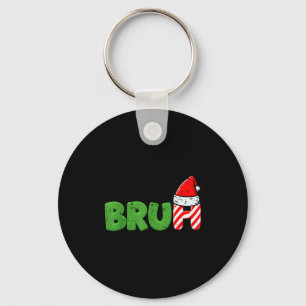 Christmas Meme Bruh Funny Xmas Saying Women Men Bo Key Ring