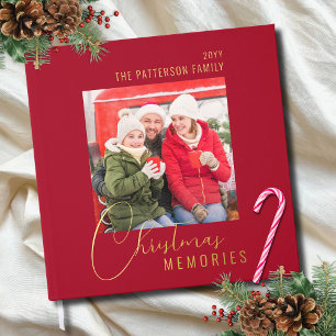 Christmas Memories Family Photo Personalised Guest Book