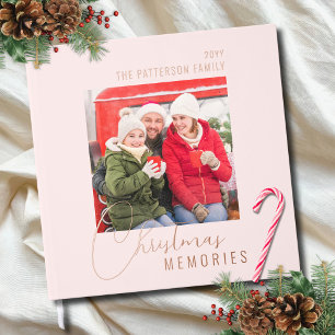 Christmas Memories Family Photo Personalised Guest Book