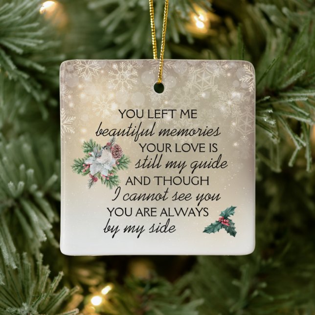 Christmas Memories, Loved One Memorial Ceramic Ornament (Tree)