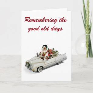 CHRISTMAS MEMORIES OLD DAYS & GOOD FRIENDS HOLIDAY CARD