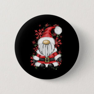 Christmas Men Mr Claus Santa Gnome Christmas Pajam 6 Cm Round Badge