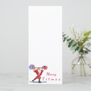 Christmas Menu Santa Claus with Gifts - Funny