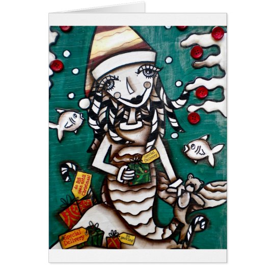 CHRISTMAS MERMAID CARD