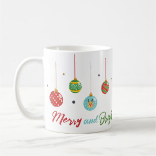 Christmas Merry And Bright-Ball-Ornament Coffee Mug