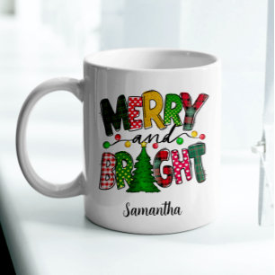 Christmas Merry and Bright Holiday Coffee Mug