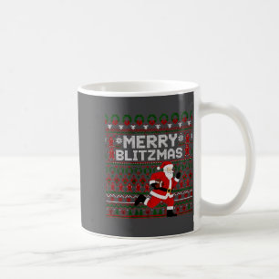 Christmas Merry Blitzmas Santa Football Ugly Sweat Coffee Mug