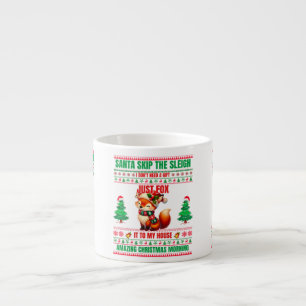 Christmas Merry Christmas For Gift Christmas Fox Espresso Cup