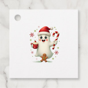 Christmas Merry Christmas For Gift Christmas Ghost Favour Tags