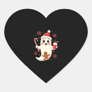 Christmas Merry Christmas For Gift Christmas Ghost Heart Sticker