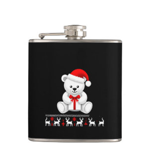 Christmas Merry Christmas For Gift Christmas Ghost Hip Flask