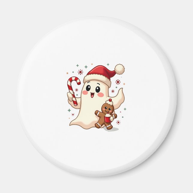 Christmas Merry Christmas For Gift Christmas Ghost Magnet (Front)