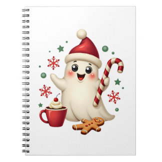 Christmas Merry Christmas For Gift Christmas Ghost Notebook