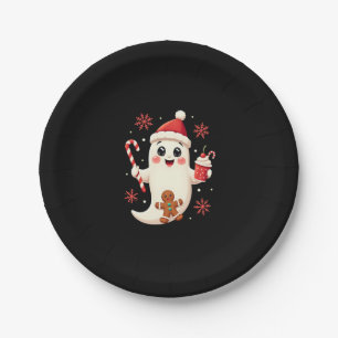 Christmas Merry Christmas For Gift Christmas Ghost Paper Plate